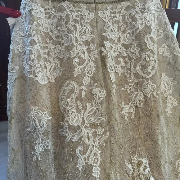 ✔️#71B BNWT MAC DUGGAL EMBELLISHED FEATHER ILLUSION NECK TRUMPET GOWN 79230 - Picture 8 of 13